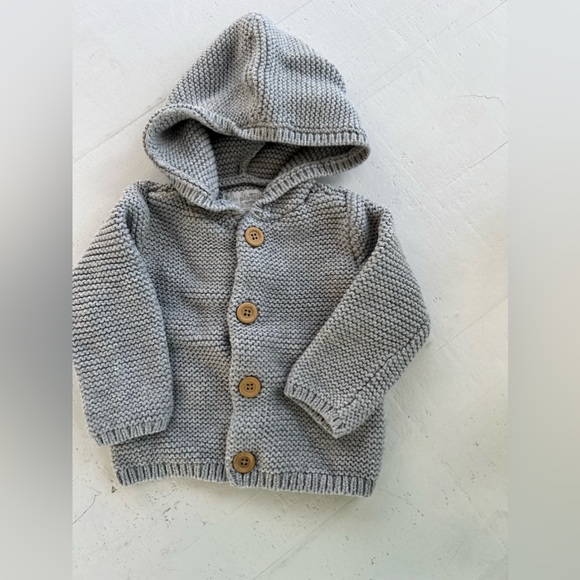 Little Planet by Carters Baby Cardigan ( Gray) 9 months - Picture 3 of 5